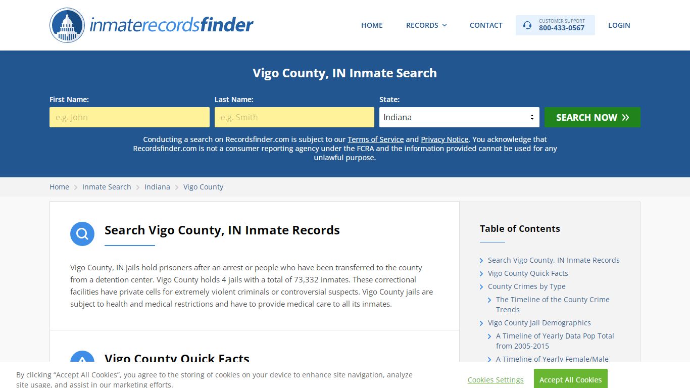 Vigo County, IN Inmate Lookup & Jail Records Online