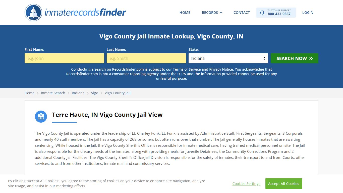 Vigo County Jail Roster & Inmate Search, Vigo County, IN ...